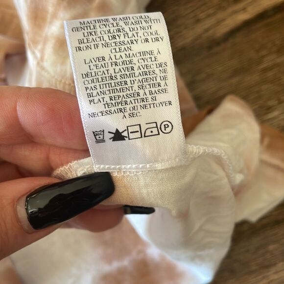 NWT Alc bambina tie dye t-shirt medium beige new - Picture 9 of 11